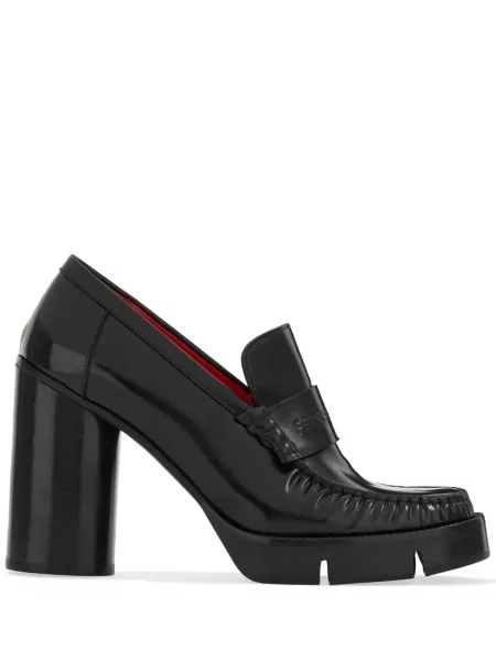 Кожени мокасини Ferragamo черно