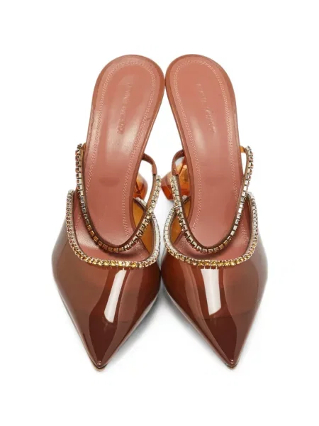 Papuci tip mules Amina Muaddi maro