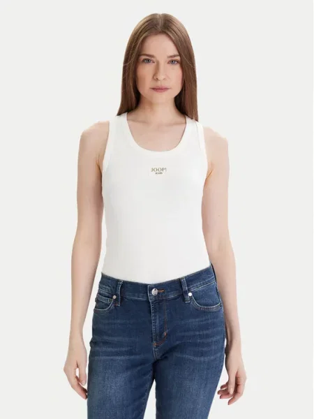 Top Joop! Jeans biały