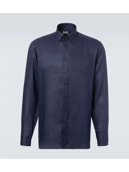 Cămașă Etro de in albastru