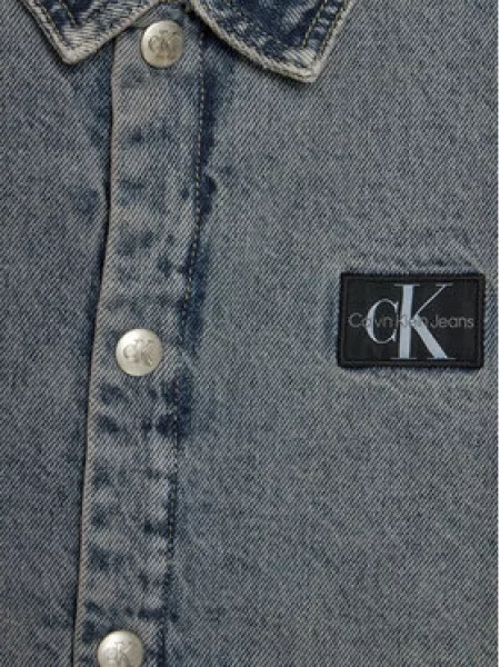 Jeansová bunda Calvin Klein Jeans modrá