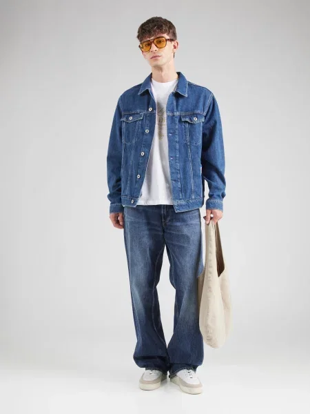 KARL LAGERFELD JEANS Prechodná bunda denim modrá