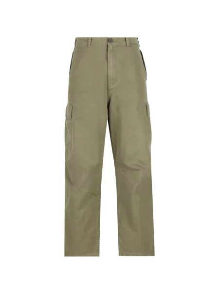 Pantaloni cargo Fendi cu cataramă verde