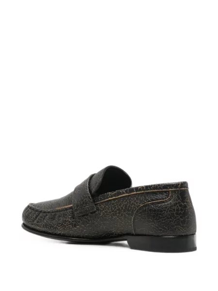 Pantofi loafer Jimmy Choo din piele maro