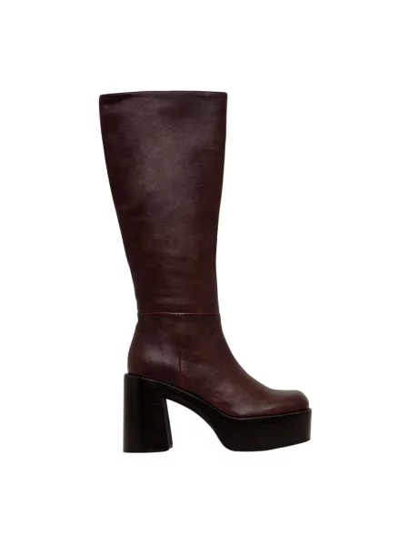 Botki Jeffrey Campbell skórzane brązowe