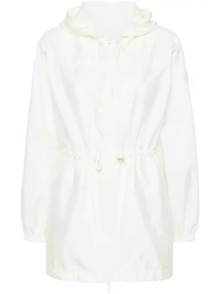 Kurtka Moncler z kapturem biała