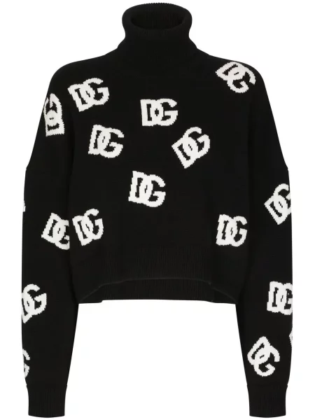 Cropp pulover Dolce & Gabbana tricotate negru