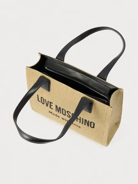 Love Moschino kabelka typu shopper dámska béžová