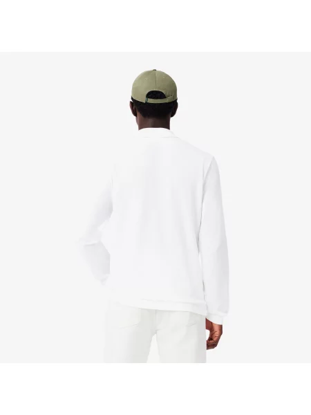 Lacoste Koszulka Polo Z Długim Rękawem Classic Fit biała