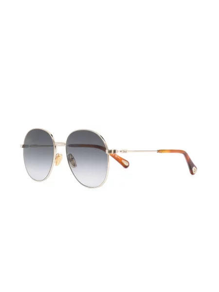 Saulės akiniai Chloé Eyewear auksinė