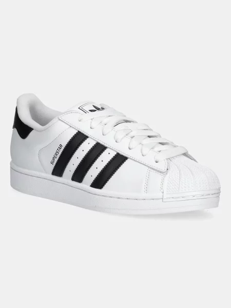 Adidas Originals sneakers din piele Superstar II alb