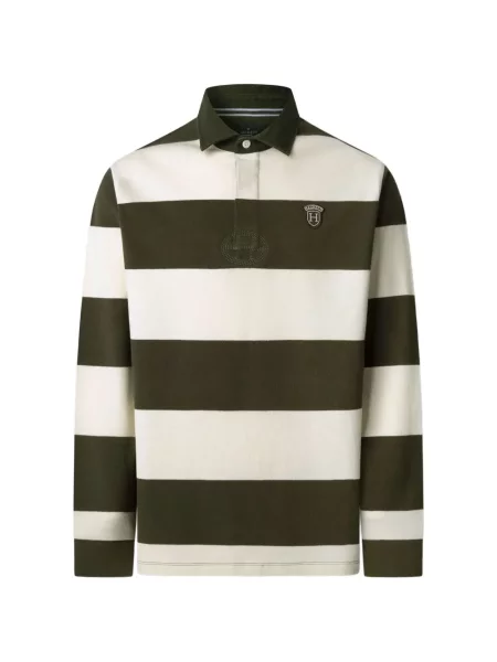 Lung tricou polo Hackett London verde
