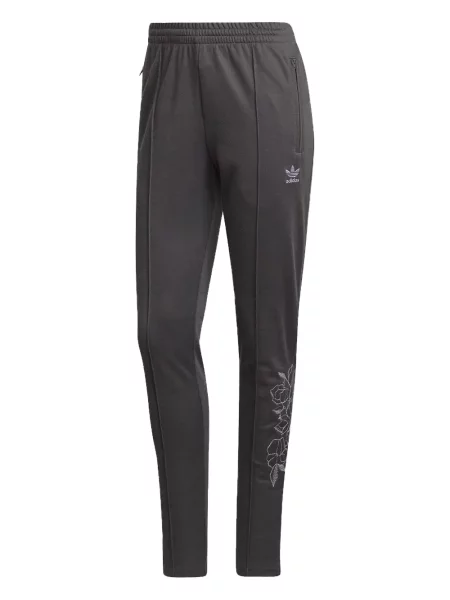 Чехли Adidas с връзки на райета с дантела черно