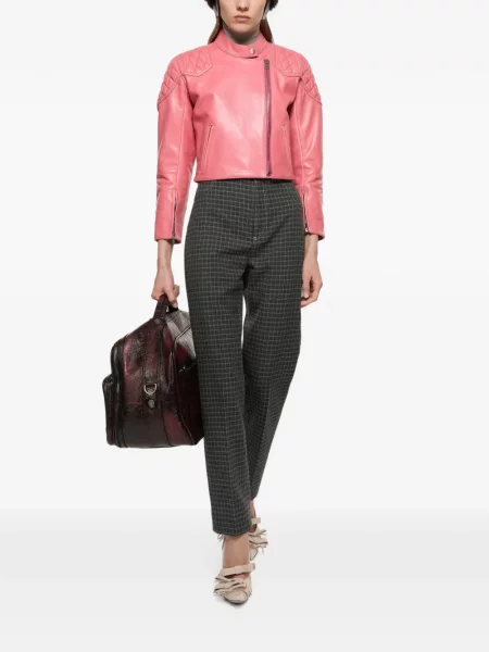Pantaloni Acne Studios de lână verde