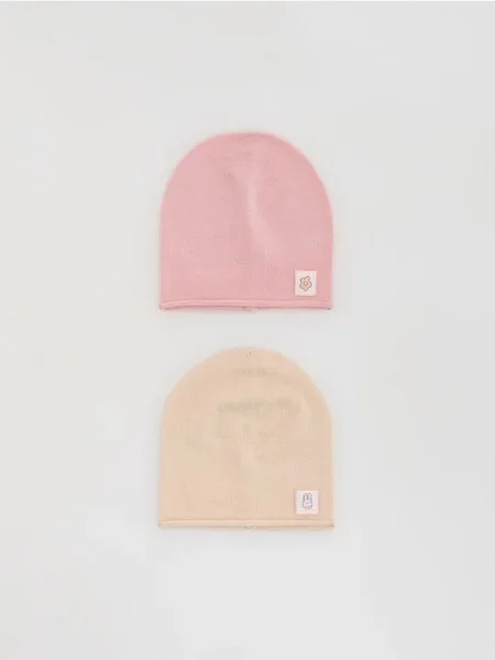 Reserved Шапка з набір з 2 різнобарвний 