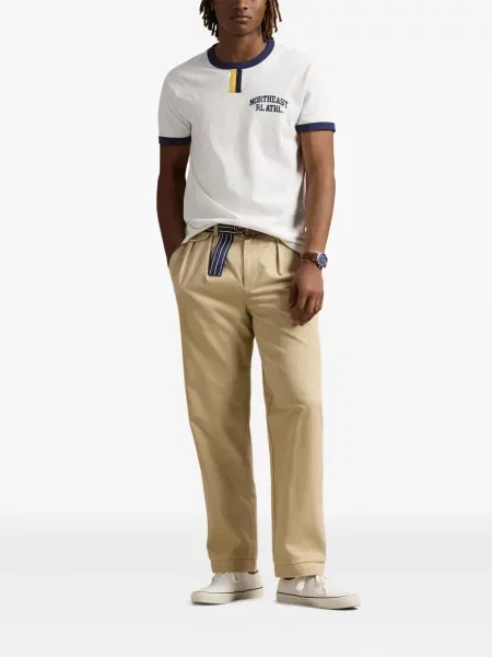 Ленена раница Polo Ralph Lauren бродирана сиво