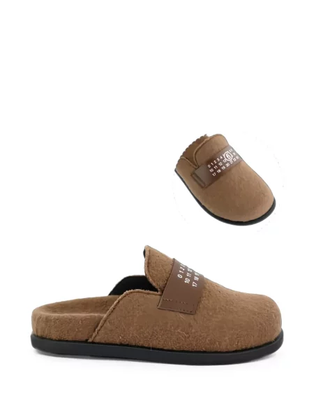 Kapcie dziecięce Mm6 Maison Margiela brązowe