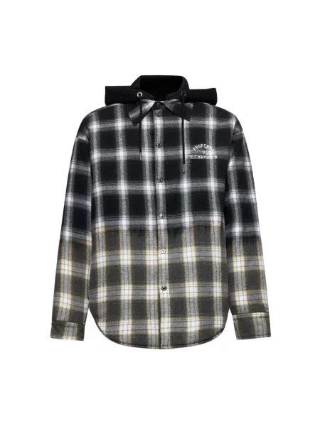 Koszula Richmond w kratkę z kapturem