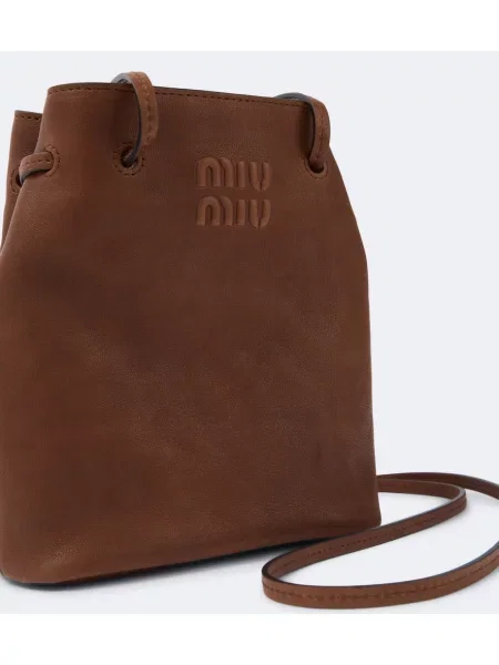Geantă Miu Miu din piele maro