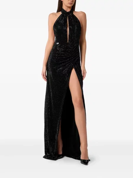 Rochie maxi Philipp Plein de costum negru