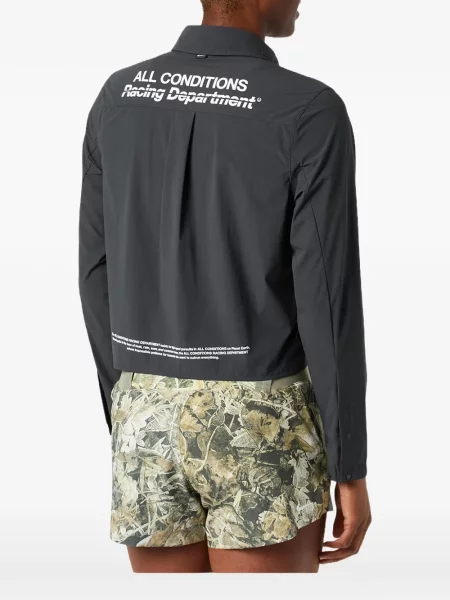 Decupat cămașă Nike cu imagine tricotate gri