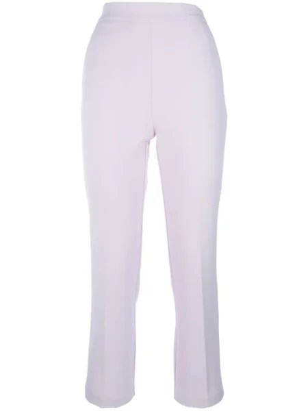 Pantaloni Elisabetta Franchi din crep roz