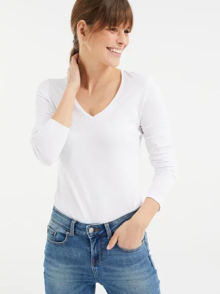 WE Fashion Tricou alb