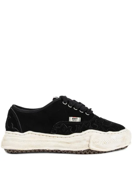 Sneakerși Maison Mihara Yasuhiro din piele de căprioară negru