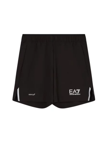 Szorty Emporio Armani Ea7 z logo czarne