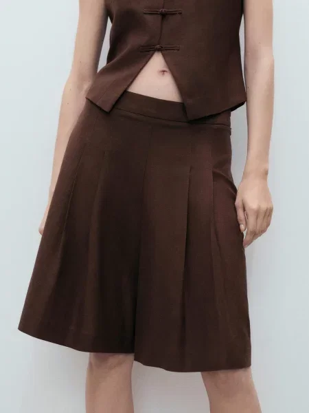 Шорти MANGO коричневий