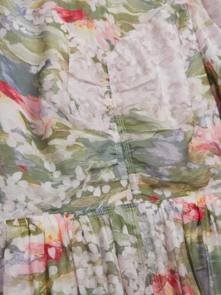 Rochie Ted Baker cu model floral cu imagine alb