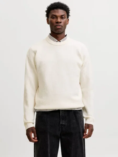 JACK & JONES Πουλόβερ JJESoho Ollie εκρού