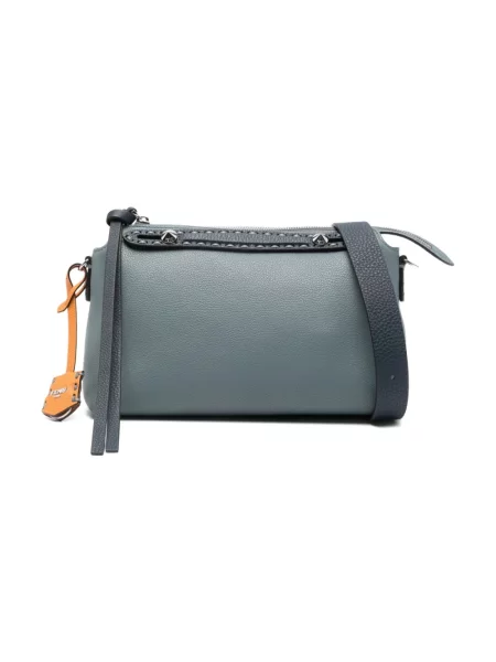 Torebka Fendi skórzana szara