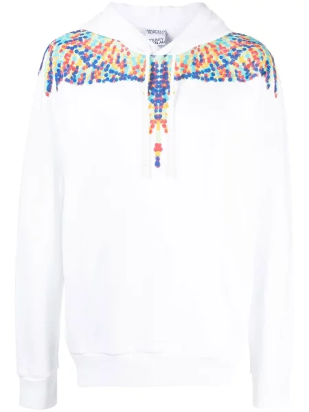 Hanorac cu glugă Marcelo Burlon County Of Milan alb