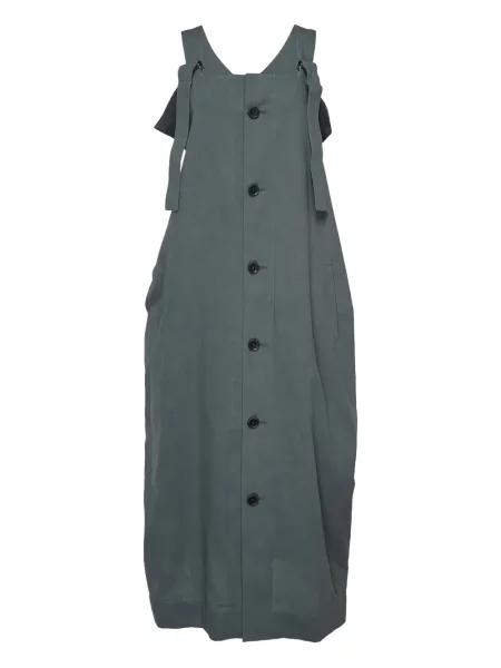 Rochie Yohji Yamamoto cu legături de costum verde