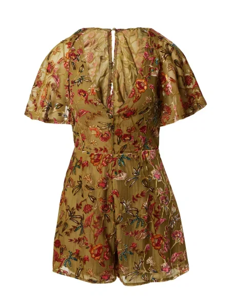 Nasty Gal Kezeslábas / olíva / benzin / borvörös bézs