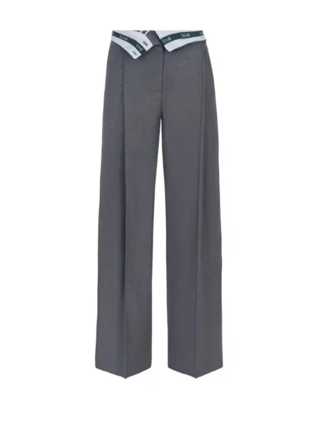 Femif Штани класичні Вовна сірий