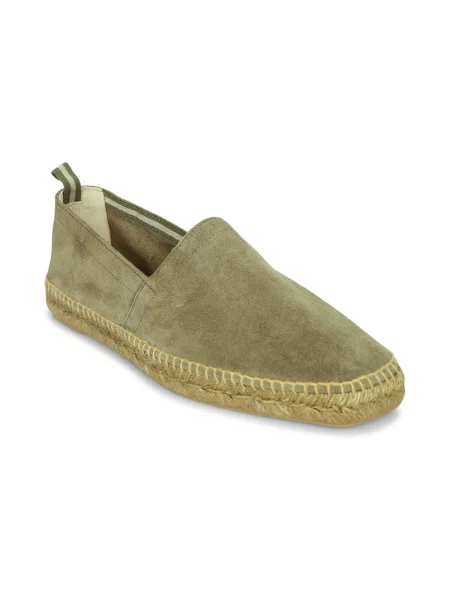 Lniane espadryle Castaner wsuwane zielone
