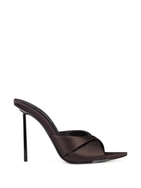 Sandale Le Silla din satin maro