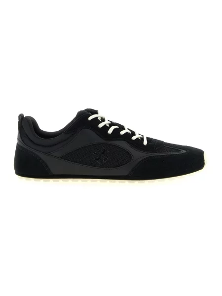 Sneakersy Tory Burch skórzane czarne