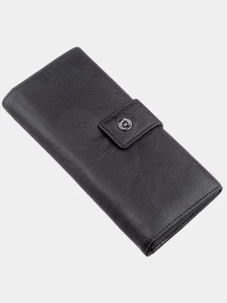 Кожаный кошелек Boston Leather Accessories черный
