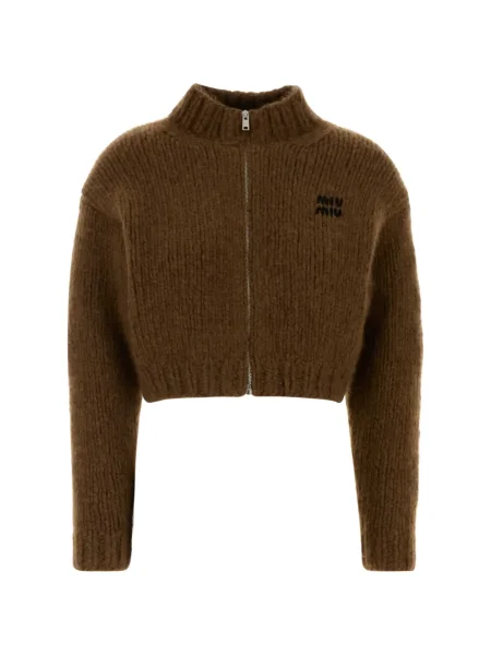 Cropp cardigan Miu Miu din cașmir maro
