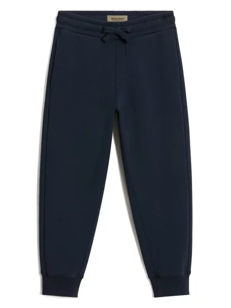 Spodnie dziecięce Woolrich niebieskie