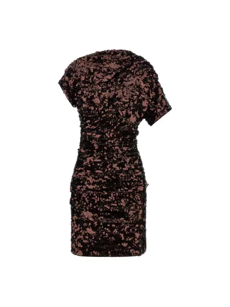 Mała mały sukienka mini Ganni brązowa