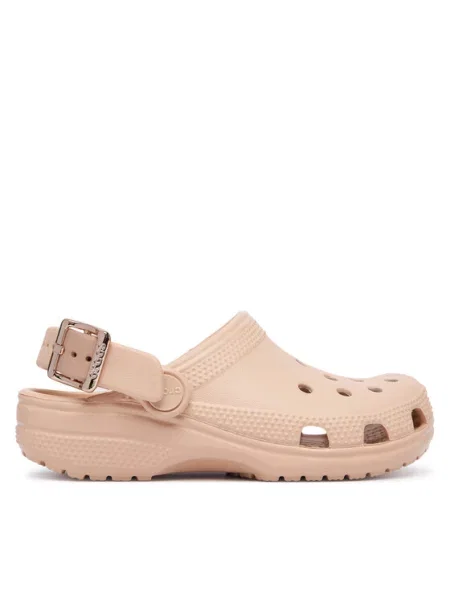 Natikače Crocs Classic Metallic Buckle Clog K bež