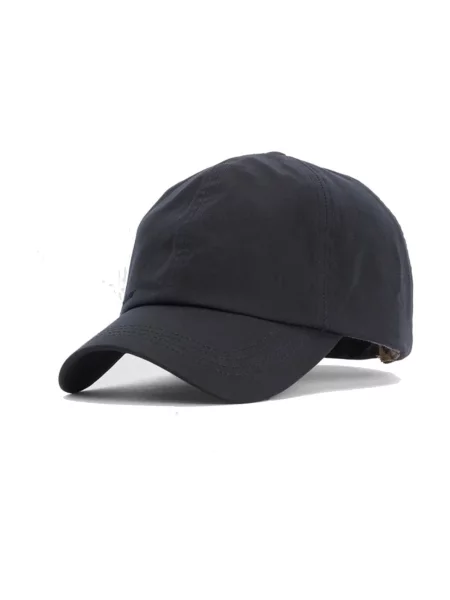 Barbour czapka z daszkiem granatowy gładka niebieska