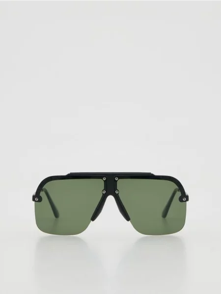 Reserved Ochelari de soare tip aviator negru