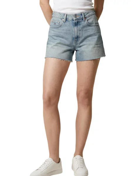 Krótkie szorty jeansowe Tommy Hilfiger Jeans niebieskie