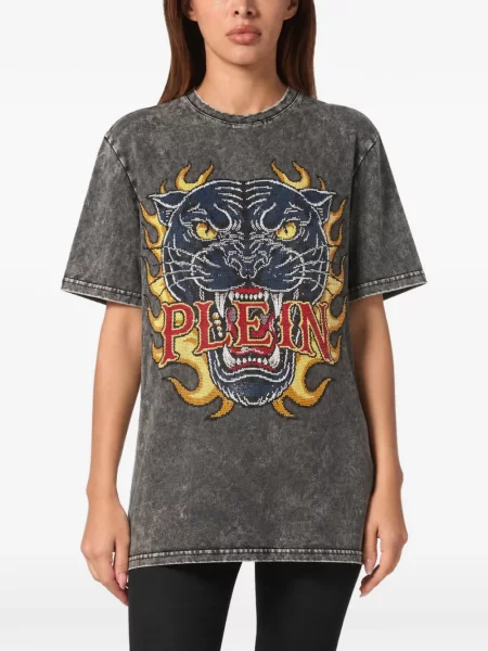 Tričko Philipp Plein šedé