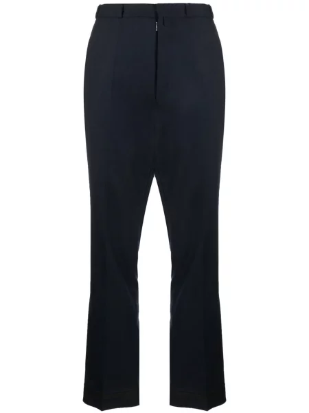 Pantaloni Maison Margiela de lână albastru